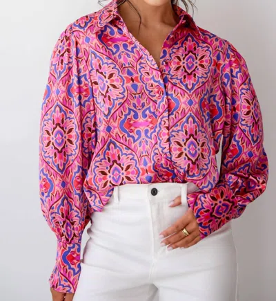 First Love She's All Business Top In Pink