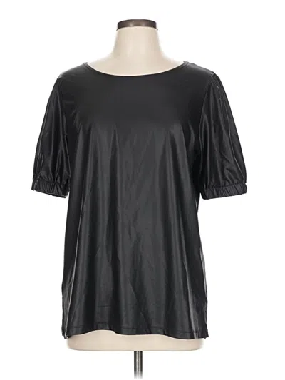 Pre-owned First Love Short Sleeve Blouse In Black