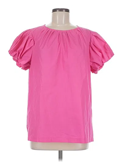 Pre-owned First Love Short Sleeve Blouse In Pink