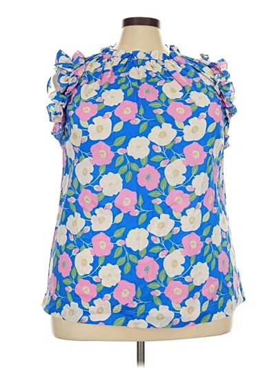 Pre-owned First Love Sleeveless Blouse In Blue