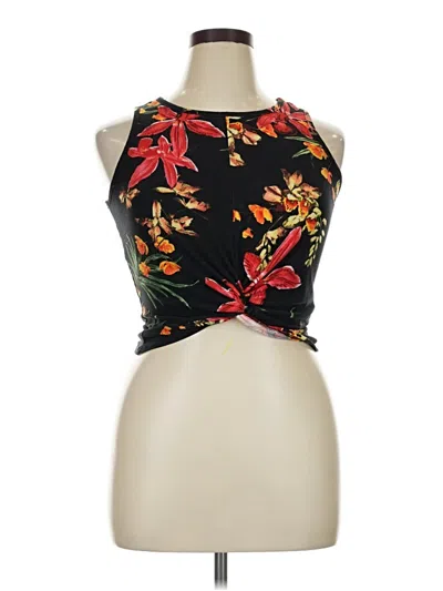 Pre-owned First Love Tank Top Black Halter Neckline Tops