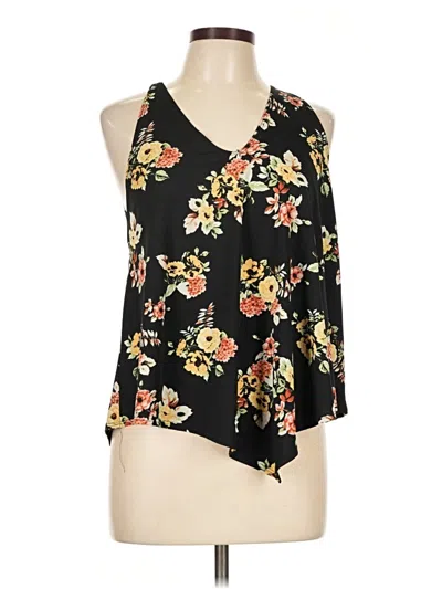 Pre-owned First Love Tank Top Black One Shoulder Neckline Tops