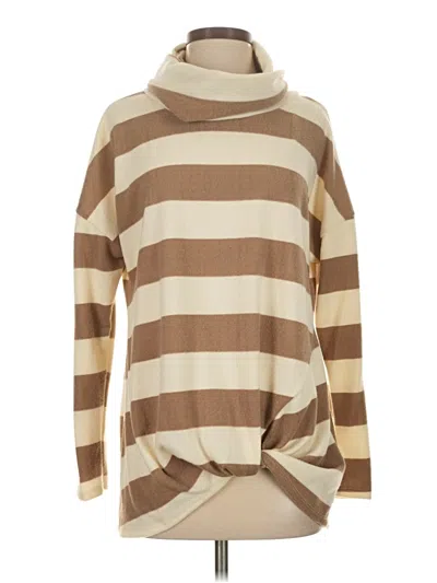 Pre-owned First Love Turtleneck Sweater In Tan