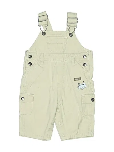 Pre-owned First Moments Babies' Overall Shorts In Green