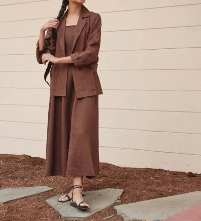 First Rite Everyday Blazer In Sequoia In Brown