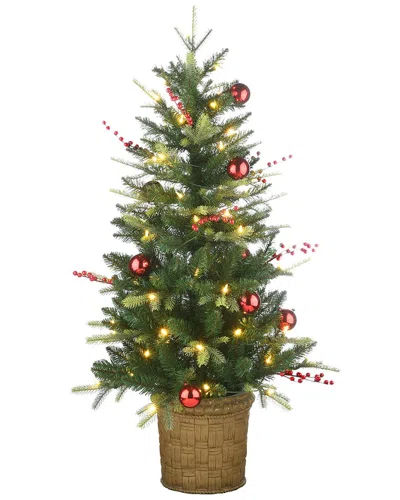 First Traditions 4' Feel Real® Scotch Creek Fir Entrance Tree In Pot In Green