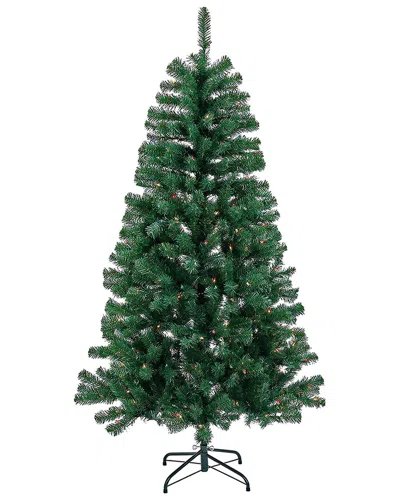 First Traditions 6ft Acacia Tree With 300 Multicolor Lights In Green