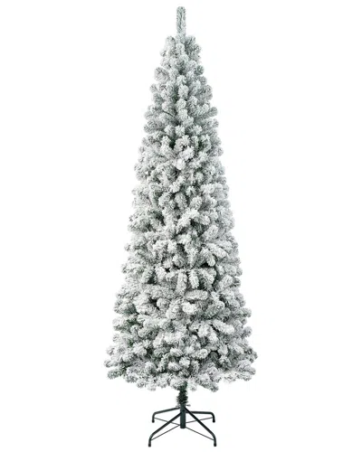 First Traditions Acacia Medium Flocked Tree In Green