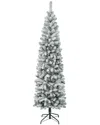 FIRST TRADITIONS FIRST TRADITIONS ACACIA PENCIL SLIM FLOCKED TREE