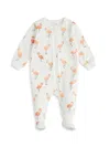 FIRSTS BY PETIT LEM BABY GIRL'S FLAMINGO PRINT FOOTIE