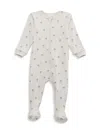 Firsts By Petit Lem Baby's Palm-tree Print Knit Footie In Beige