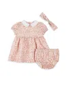 FIRSTS BY PETIT LEM FIRSTS BY PETIT LEM GIRLS' FLORAL POPLIN DRESS SET - BABY