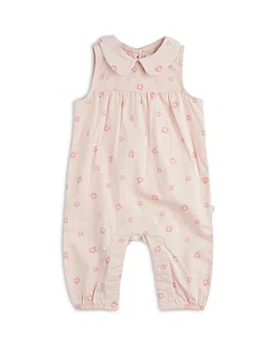 Firsts By Petit Lem Baby Girl's Daisy Print Sleeveless Coveralls In Coral
