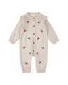 Firsts By Petit Lem Girls' Poppy Print Sweater Knit Playsuit - Baby In Multi