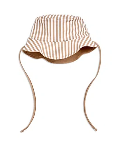 Firsts By Petit Lem Girls' Reversible Sun Hat - Baby In Sand