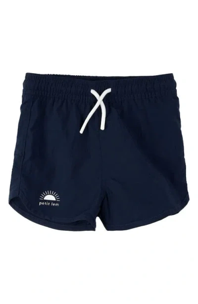 Firsts By Petit Lem Petit Lem Kids' Dress Blues Swim Trunks In Navy
