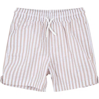 Firsts By Petit Lem Babies'  Kids' Stripe Swim Trunks In Pink