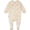 FIRSTS BY PETIT LEM FIRSTS BY PETIT LEM PIGLET PRINT COTTON FOOTED ONE-PIECE PAJAMAS