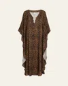 Fisch Thalassa Leopard-printed Caftan Coverup In Painted Leo