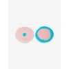 Fish Design By Gaetano Pesce Clear Ruby Turquoise Table Mates Resin Coasters Set Of Two In Pink