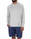 Fish Hippie Co Heather Streak Boden Hoodie In Chrome In Gray