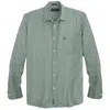 Fish Hippie Co Men's Rumfront Long Sleeve Shirt In Sage In Green