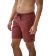 Fish Hippie Co Men's Sundowner Swim Trunk In Red In Red
