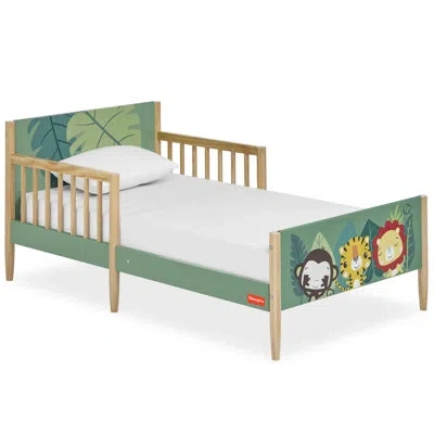Fisher Price Fauna Collection Safari Dreams Toddler Bed By Dream On Me In Green;jungle Print