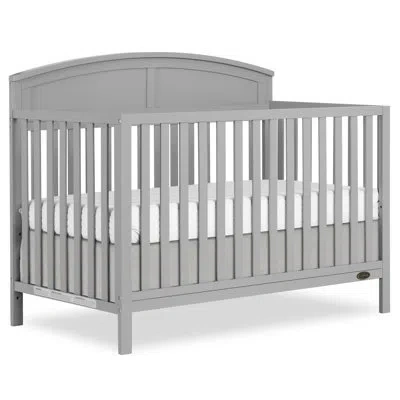 Fisher Price Jpma & Greenguard Gold Certified  Storybrooke 5 In 1 Convertible Crib In Gray