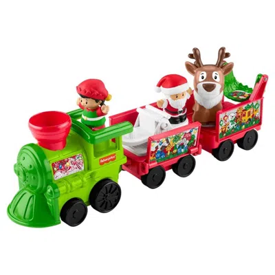 Fisher Price Fisher-price Musical Christmas Train Refresh Little People Figures - 2 Piece