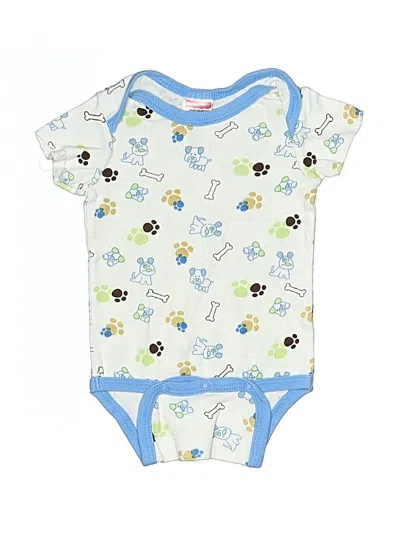 Pre-owned Fisher Price Babies' Short Sleeve Onesie In Blue