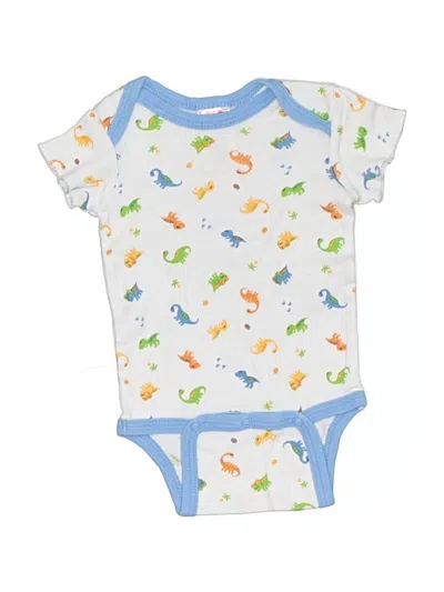 Pre-owned Fisher Price Babies' Short Sleeve Onesie In White