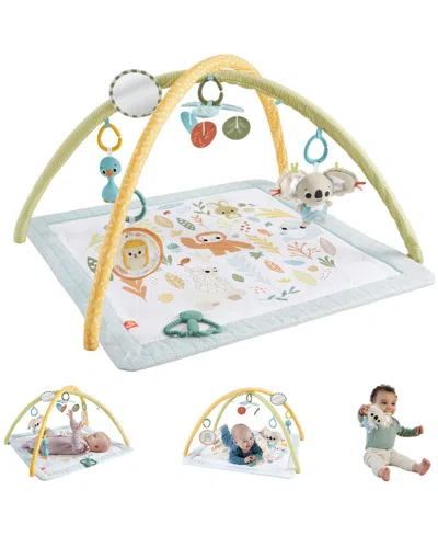 Fisher Price Fisher-price Simply Senses Newborn Gym Baby Activity Mat With 6 Sensory Toys In Multi-color