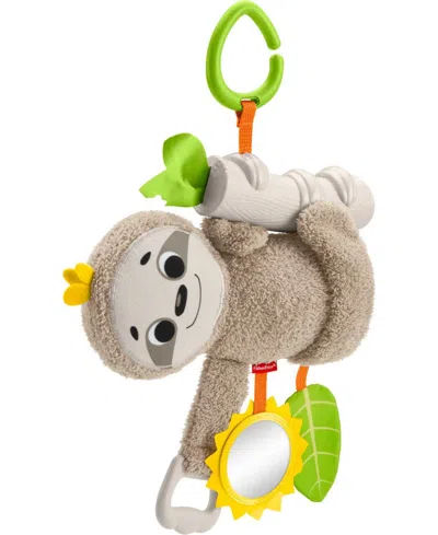 Fisher Price Slow Much Fun Stroller Sloth, Take Along Baby Toy In Multi-color