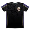 Fishirt Men's Sport T-shirt  L.a. Muertos Mexican Skull Graphic - Black