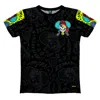 Fishirt Men's T-shirt Sport Pirate Skull Graphic Style Vibora - Black In Black