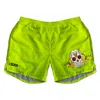 Fishirt Men's Yellow / Orange Swim Shorts Mexican Skull Graphic - Despamuertos Yellow In Yellow/orange