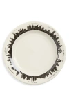 Fishs Eddy 212 Skyline Pattern Appetizer Plate In Neutral