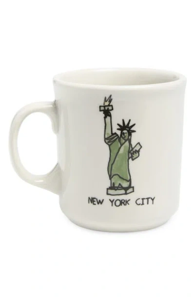 Fishs Eddy Ben Lenovitz Lady Liberty Mug In Multi