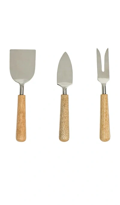 Fishs Eddy Boxed Cheese Set In Gray