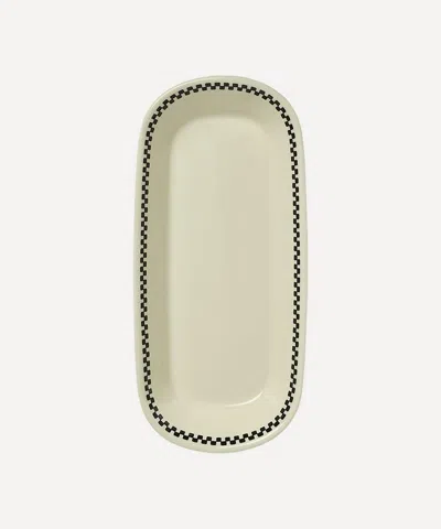 Fishs Eddy Checkerboard Celery Plate
