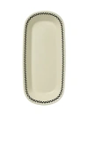 Fishs Eddy Checkerboard Celery Tray In White