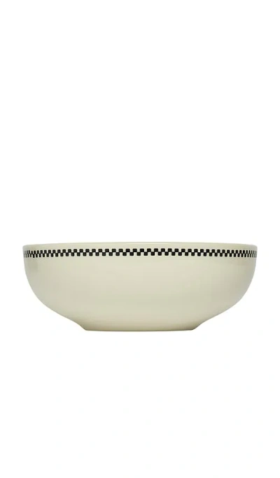 Fishs Eddy Checkerboard Pasta Bowl In N,a