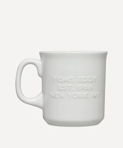 Fishs Eddy Mug In White