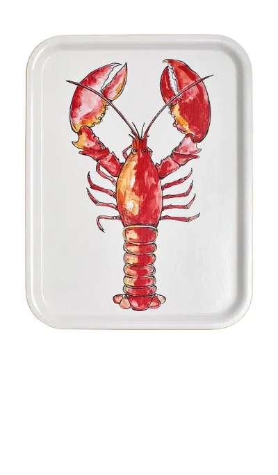 Fishs Eddy Shelly Lobster Tray In Multi