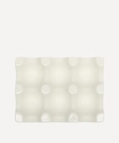 Fishs Eddy White Egg Tray
