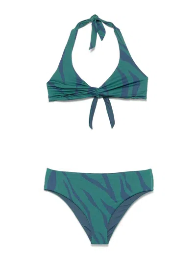 FISICO CRISTINA FERRARI ANIMALIER PRINT BIKINI SET