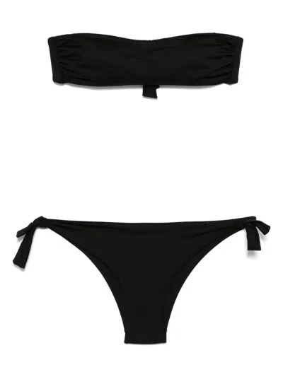 Fisico Cristina Ferrari Bandeau-bikini In Black  