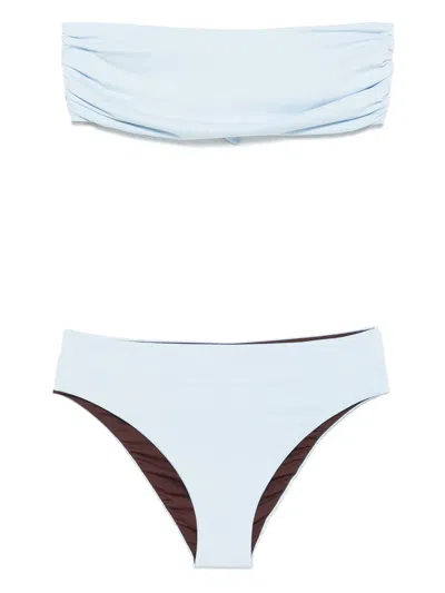 Fisico Bandeau-style Bikini In Blue