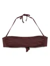 Fisico Cristina Ferrari Bandeau-style Bikini Top In Brown
